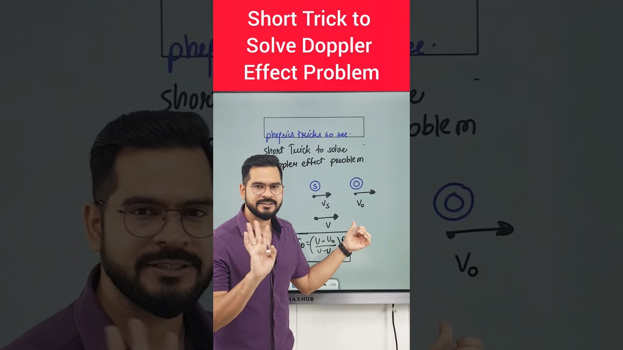 Short Trick to Solve Doppler Effect Problem #shorts #physicstricks