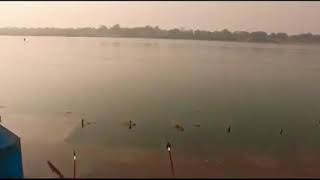 Adorning The River Goddess Narmada With A Saree After The First Rain Showers