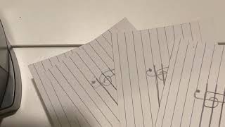 Percussion/ Flute - Line Flash Cards