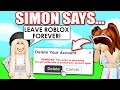 I WON In The *NEW* SILLY SIMON SAYS (Roblox)