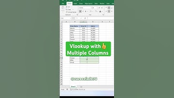 Vlookup with 👍 with columns 🤯🔥   #excel #asmr #computer #excelformula #tricks #exceltips #trending