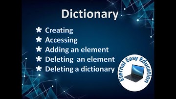 TN 12th computer science (chapter - 9)Dictionary (Part 8 creating, accessing, modification,deletion)