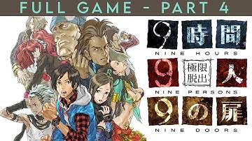 Zero Escape: 999, FULL GAME, ALL ENDINGS // Part 4 of 11, Safe Ending Path (2024)
