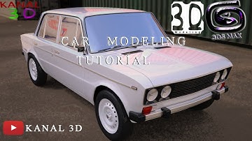 3Ds Max Vaz 2106 - Car modeling tutorial 2017 - Part 17