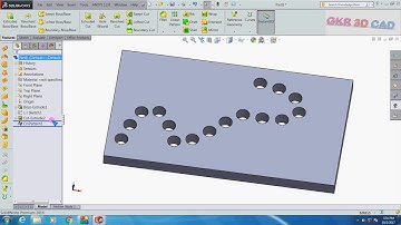 solidworks tutorial Pattern using curve, sketch Pattern and Table driven pattern