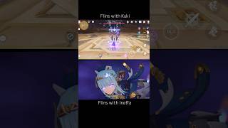 C0 Flins with and without Ineffa comparison. Comment for detailed video. #genshinimpact #Flins