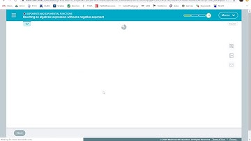 Rewriting an algebraic expression without a negative exponent