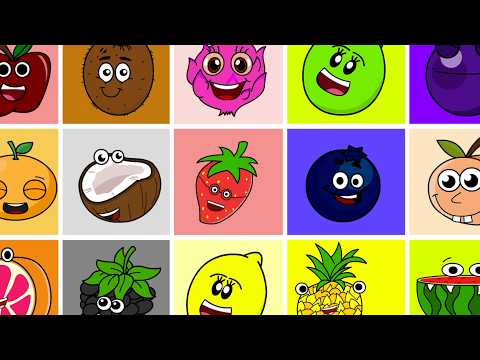 Fruits & Colors Alphabet | Mix & Make Primary Colors