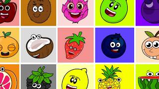 fruits colors alphabet mix make primary colors