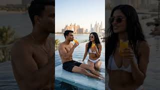Dubai luxury pool date at Atlantis the Royal hidden gem #shorts #trending #viral