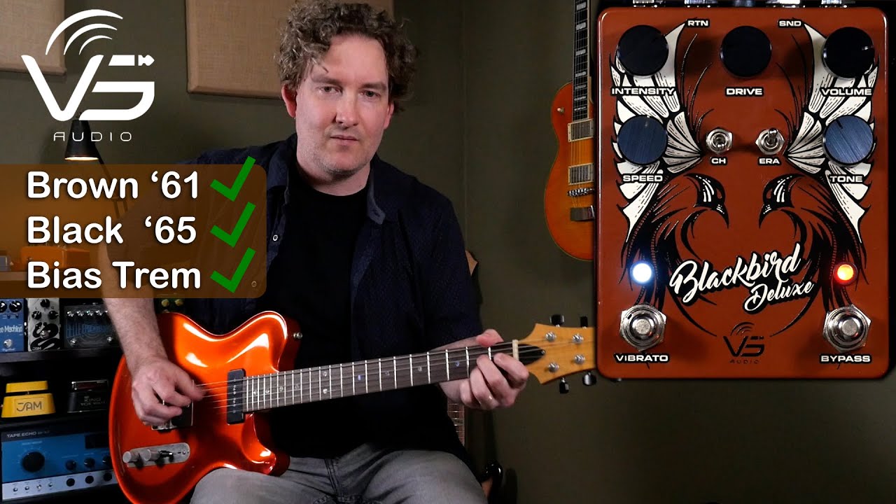 VS Audio BlackBird Deluxe Preamp/Overdrive + Bias Tremolo - YouTube