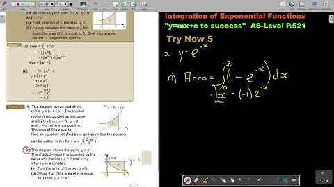 12 5  Further Integration   Integration of Exponential Functions   Part 5