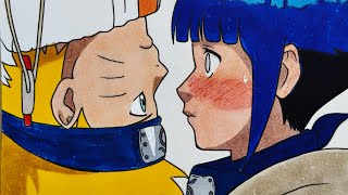 Naruto uzumaki x Hinata hyuga full colouring process || Naruto