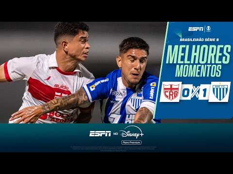AVAÍ CONTA COM GOLAÇO E VENCE O CRB FORA DE CASA NA SÉRIE B | MELHORES MOMENTOS