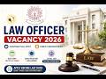 Collector Office Law Officer Recruitment 2026 | Direct Recruitment | Advocates Job Vacancy | LLB Job