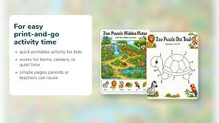Look And Find Zoo Pages | I Spy Printable | Printable PDF | Etsy | 02