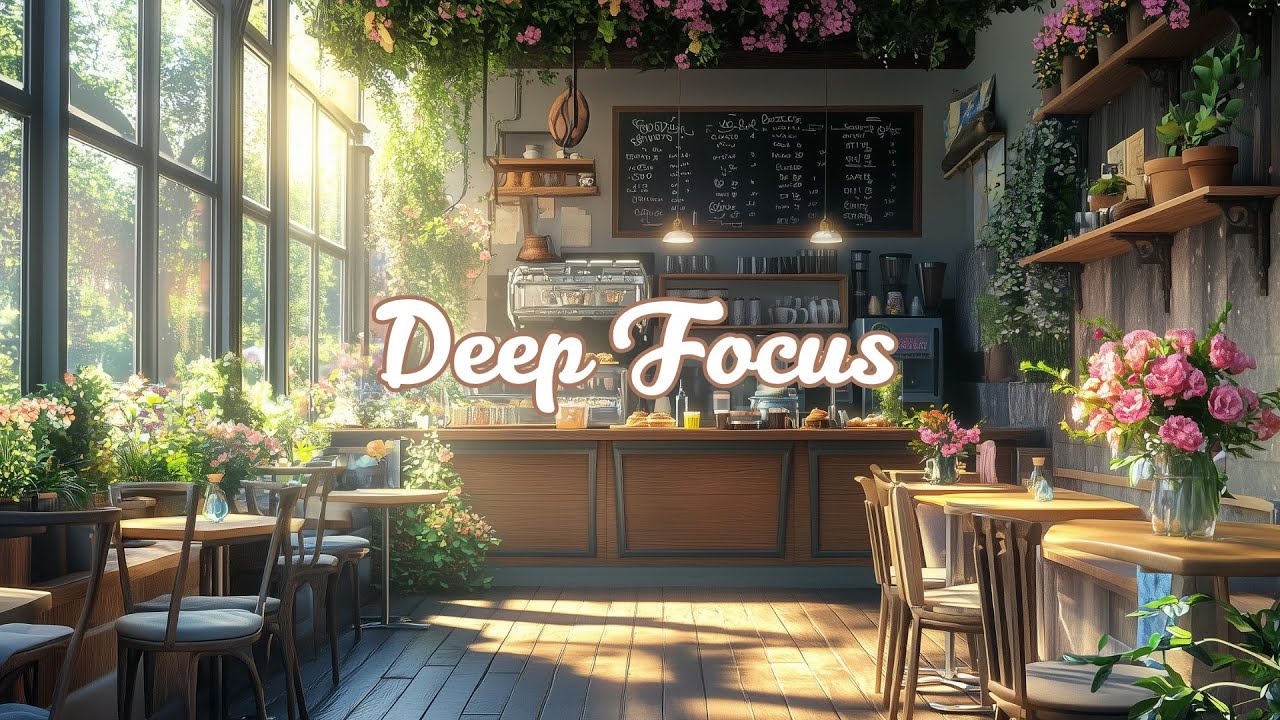 Deep Focus 🌷 Chill Lofi ~ Cozy Cafe in Spring 🍩  for Work, Study, Calm Your Mind ☀️| Lofi Café