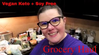 Vegan Keto Soy Free 2 week Challenge  Grocery Haul Whole Foods | Trader Joe's
