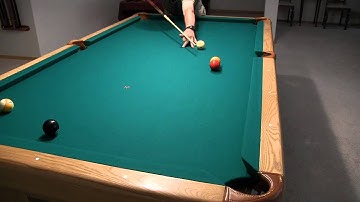 Combination Shot Throw Adjustment - from "How To Aim Pool Shots (HAPS)" - NV E.5