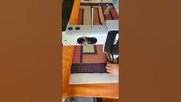 machine quilt a simple scalloped border #quilting #nataliabonner