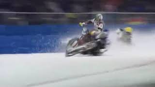2005 Ice Speedway @ Assen - Two Riders Crash
