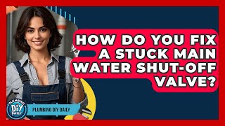 How Do You Fix A Stuck Main Water Shut-off Valve? - Plumbing DIY Daily