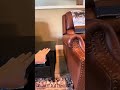 HULALA HOME Genuine Leather Wingback Recliner Chair with Thick Cushioned Seat, Traditional Push Back