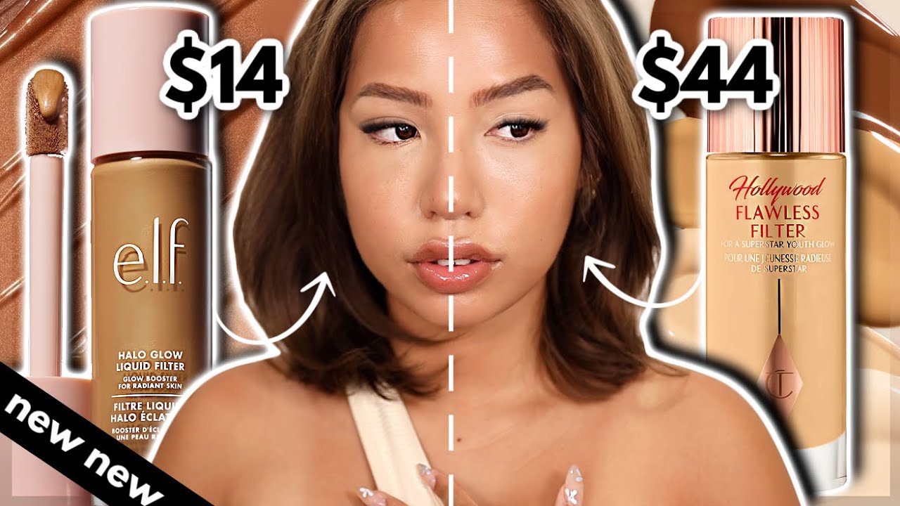 THE DUPE OF DUPES NEW ELF HALO GLOW LIQUID FILTER *oily skin wear