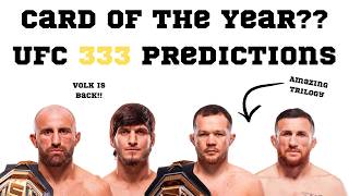 UFC 333 PREDICTIONS! Volk vs Evloev & Merab vs Yan 3