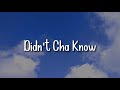 DIDNT CHA KNOW - ERYKAH BADU | NATURE JUKEBOX (LYRICS)