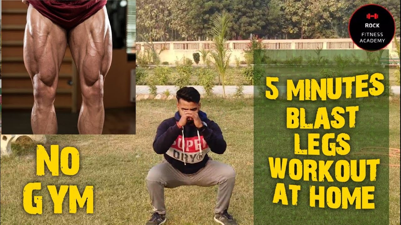 5 minutes blast legs workout at home.