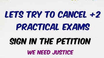 Cancel Plustwo Practical Exam | Give a try|