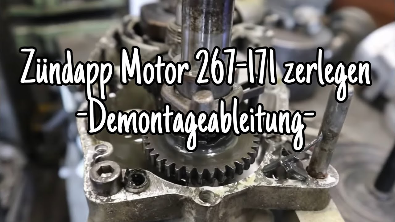 Zündapp Motor 267-171 Demontageanleitung | Sport Combinette KS 510-171 Teil 8