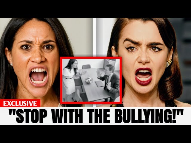 Lily Collins SLAMS Meghan Markle for BULLYING Amazon MGM Staff Over Curtsy & Titles in First Meeting
