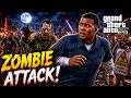 Zombies Attack To Franklin But Why😱 ! #gta5 #gta5mods #shinchangta5