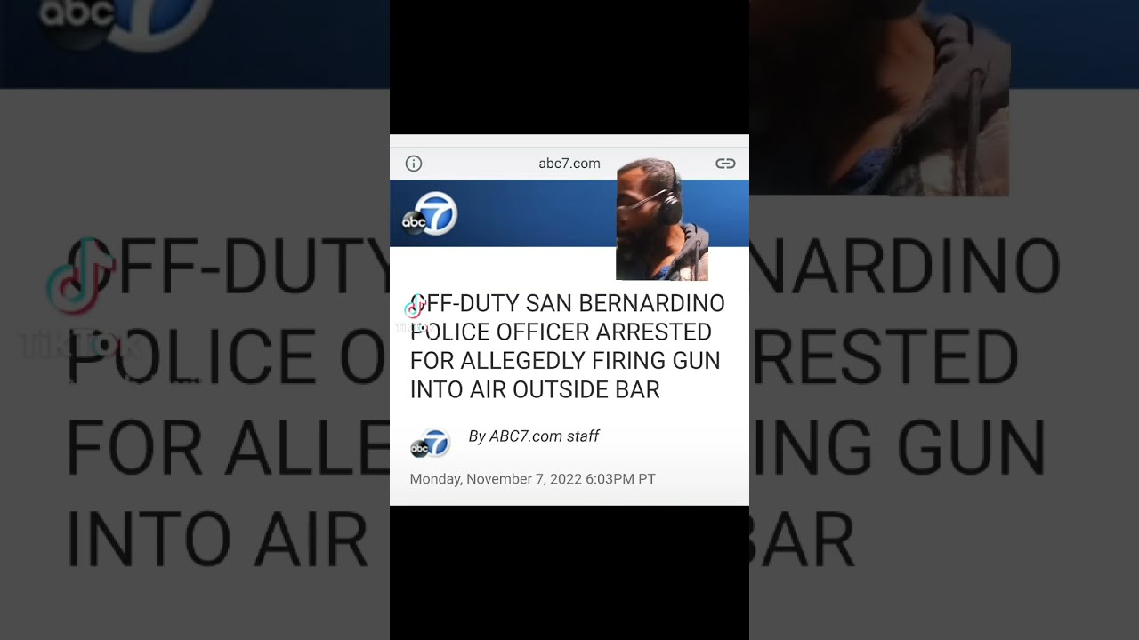 Cop arrested for firing gun into the air outside of bar. #sanbernardinocounty #shorts #california