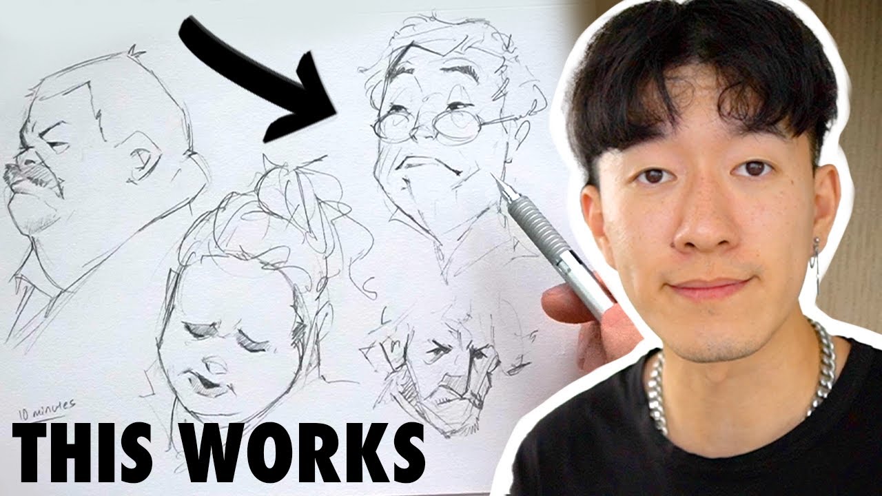 How I Practice Drawing FACES Beginner Friendly