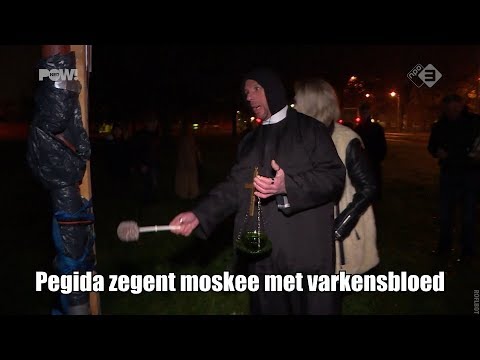 Pegida zegent met varkensbloed
