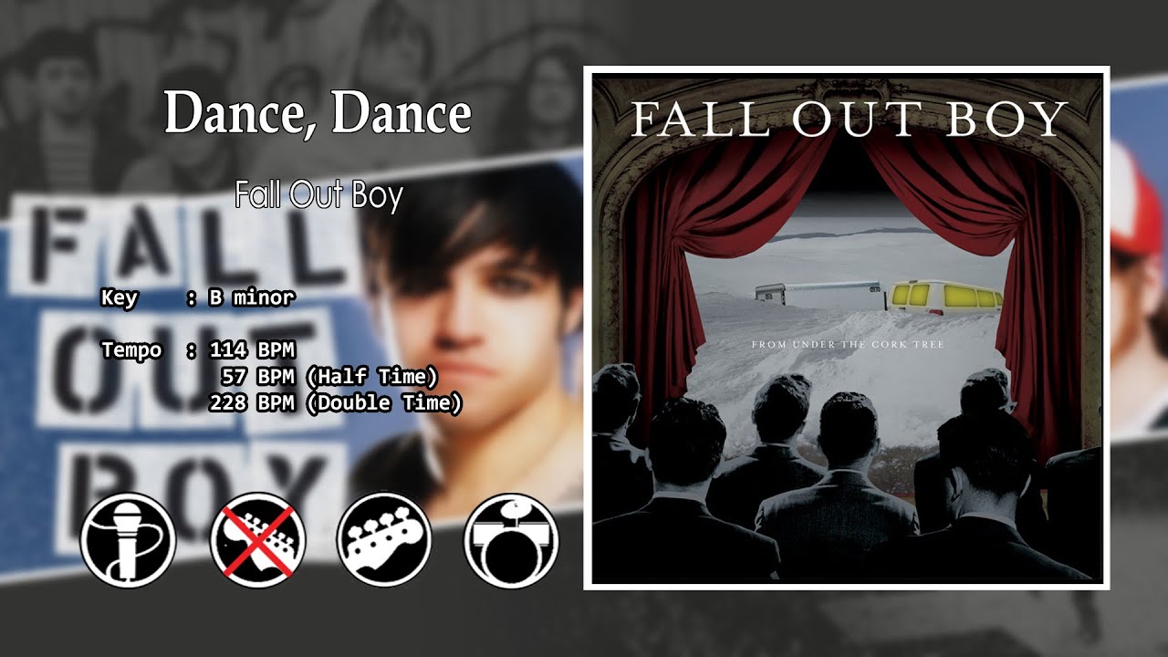 Fall Out Boy - Dance, Dance (Backing Track - No Guitar)