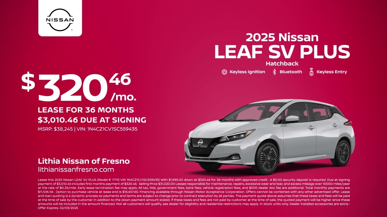 Nissan LEAF 01/10/2025 4797121