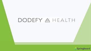 Dodefy Health UX & UI Walkthrough Capstone Project for Springboard & Personal Brand Project Designs