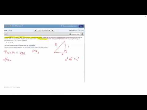 Pythagorean Triples from