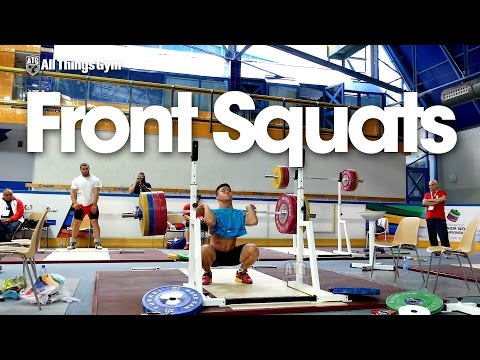 Yuan Chengfei (69kg) 195kg Front Squats 2015 Junior World Weightlifting Championships
