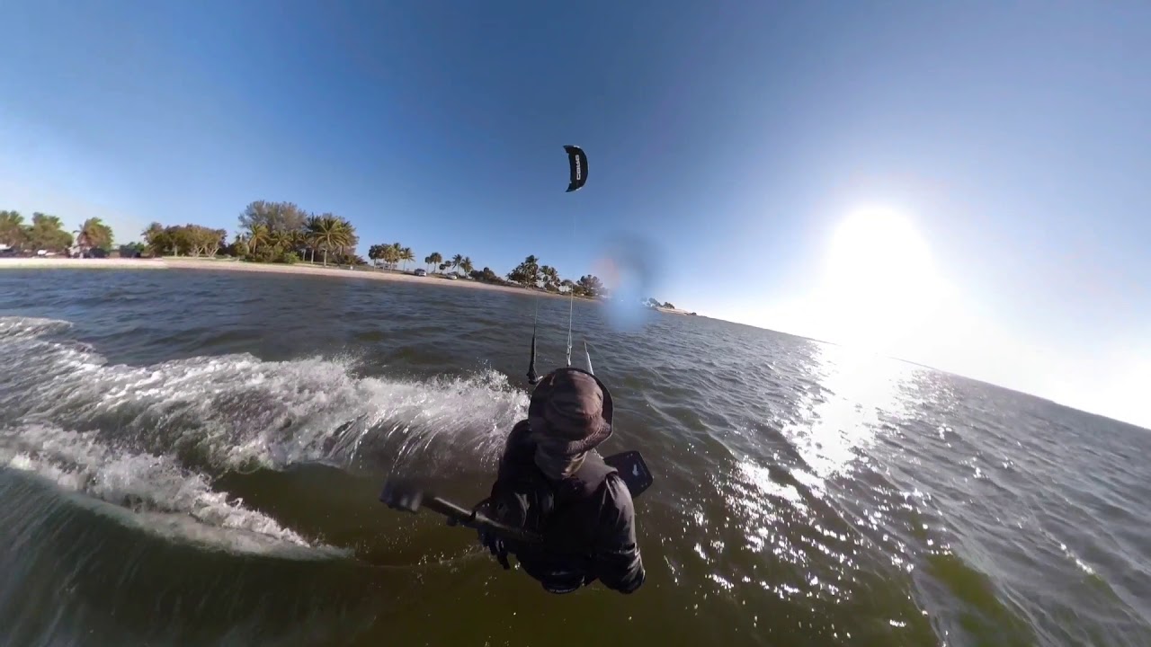 Kiteboarding sanibel causeway 02/02/20 on a carved imperator