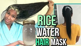 USING RICE WATER AS A HAIR MASK FOR NOTICEABLE HAIR GROWTH