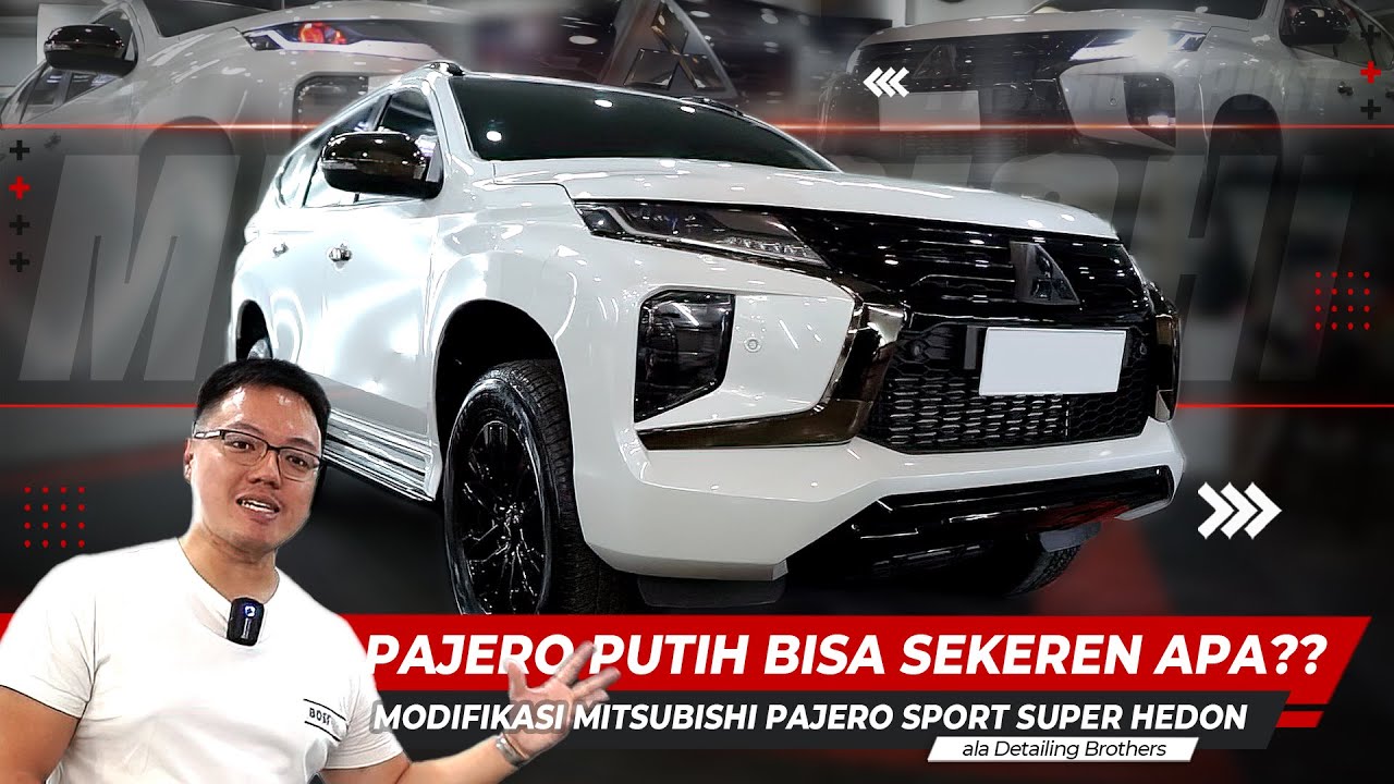 TERBARU 2024!! SPECIAL MODIFIKASI PAJERO PUTIH SUPER HEDON ALA DETAILING BROTHERS
