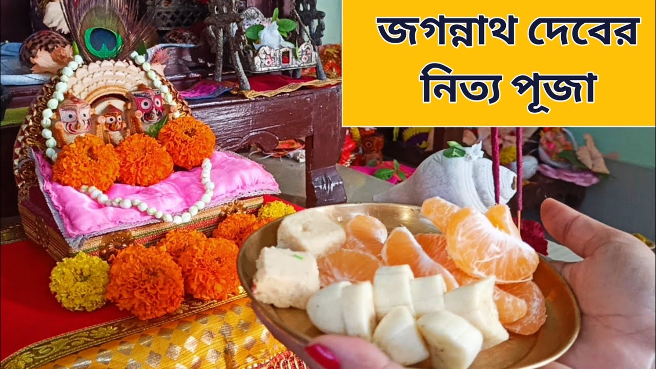 জগন্নাথ দেবের নিত্য সেবা। Jagannath Puja at Home in Bengali। Jagannath Daily Puja at Home |