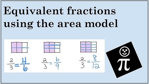 Equivalent fractions with area model