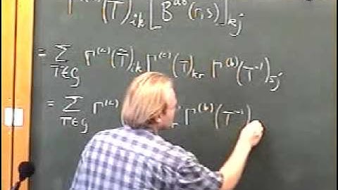 Group Theory, Robert de Mello Koch | Lecture 3 FULL