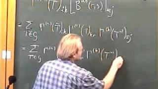 Group Theory, Robert de Mello Koch | Lecture 3 FULL